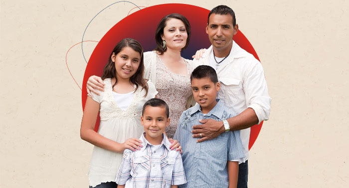 Family of five members