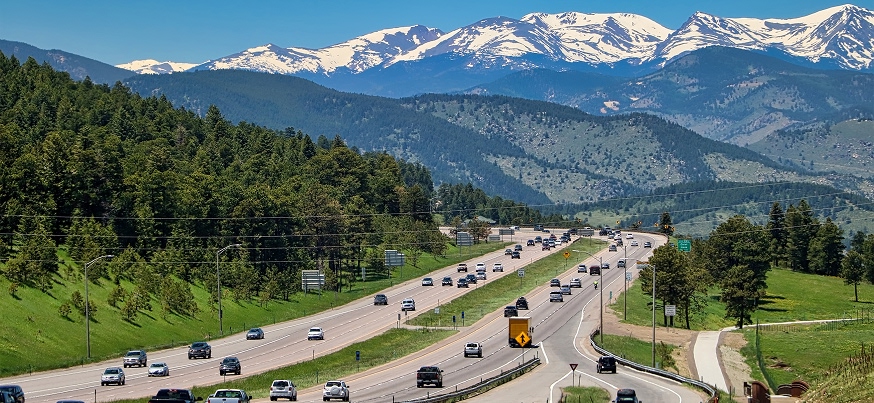 City landscape in Colorado