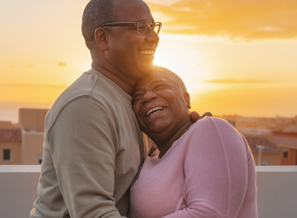 Affectionate Couple Hugging